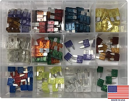 115 piece standard atc ato mini atm min blade fuse assortment kit usa made