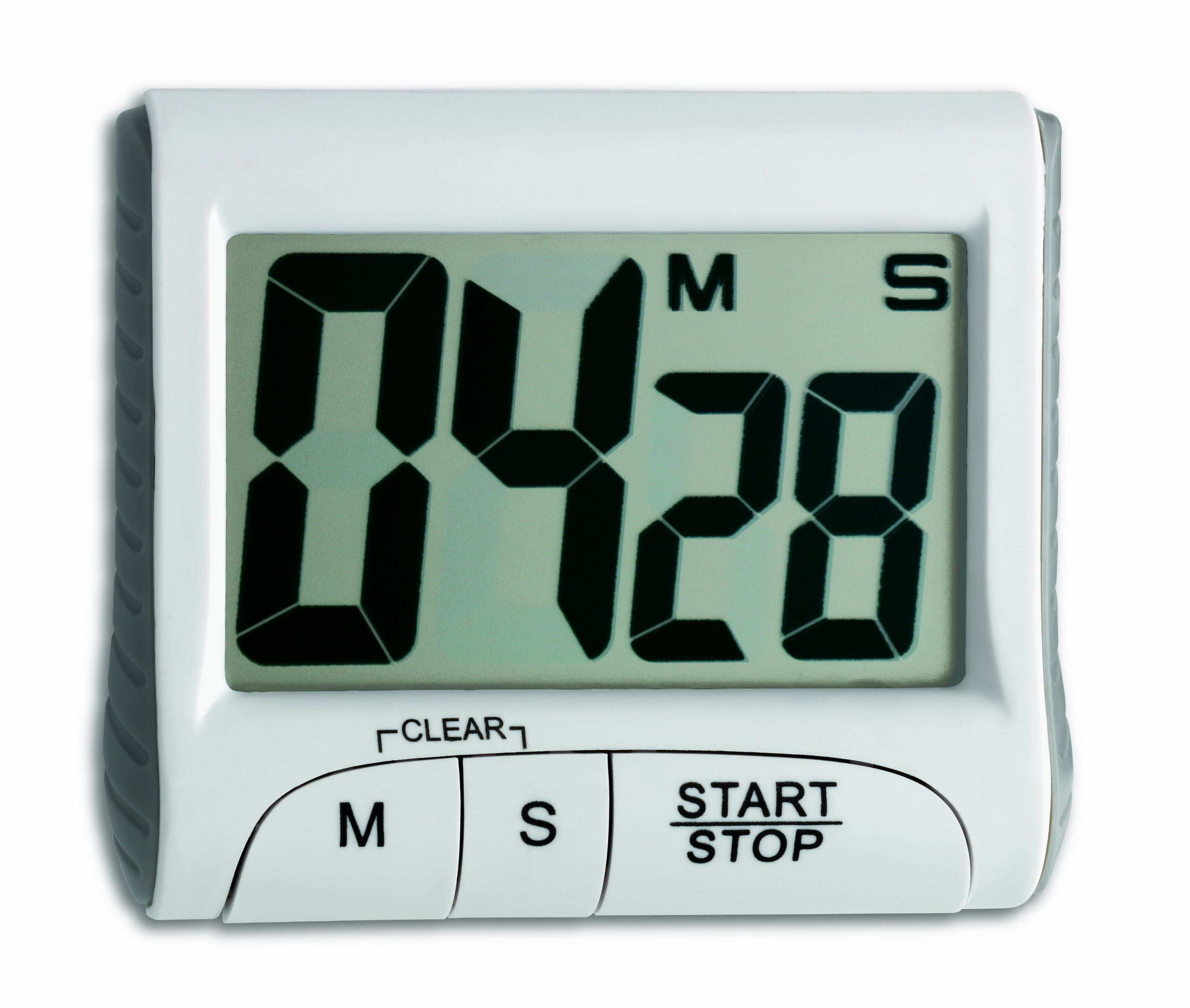 TFA Digital Countdown Timer with Stopwatch, White