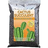 Cactus Succulent Natural Potting Soil Mix (Made in USA) (4 Dry Quarts)