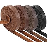 4 Colors Faux Leather Strap | 90 Inches Long | 2 mm Thickness | Flat Leather Strip for DIY Craft Projects, Tooling, Belt (1/2 Inch Wide)