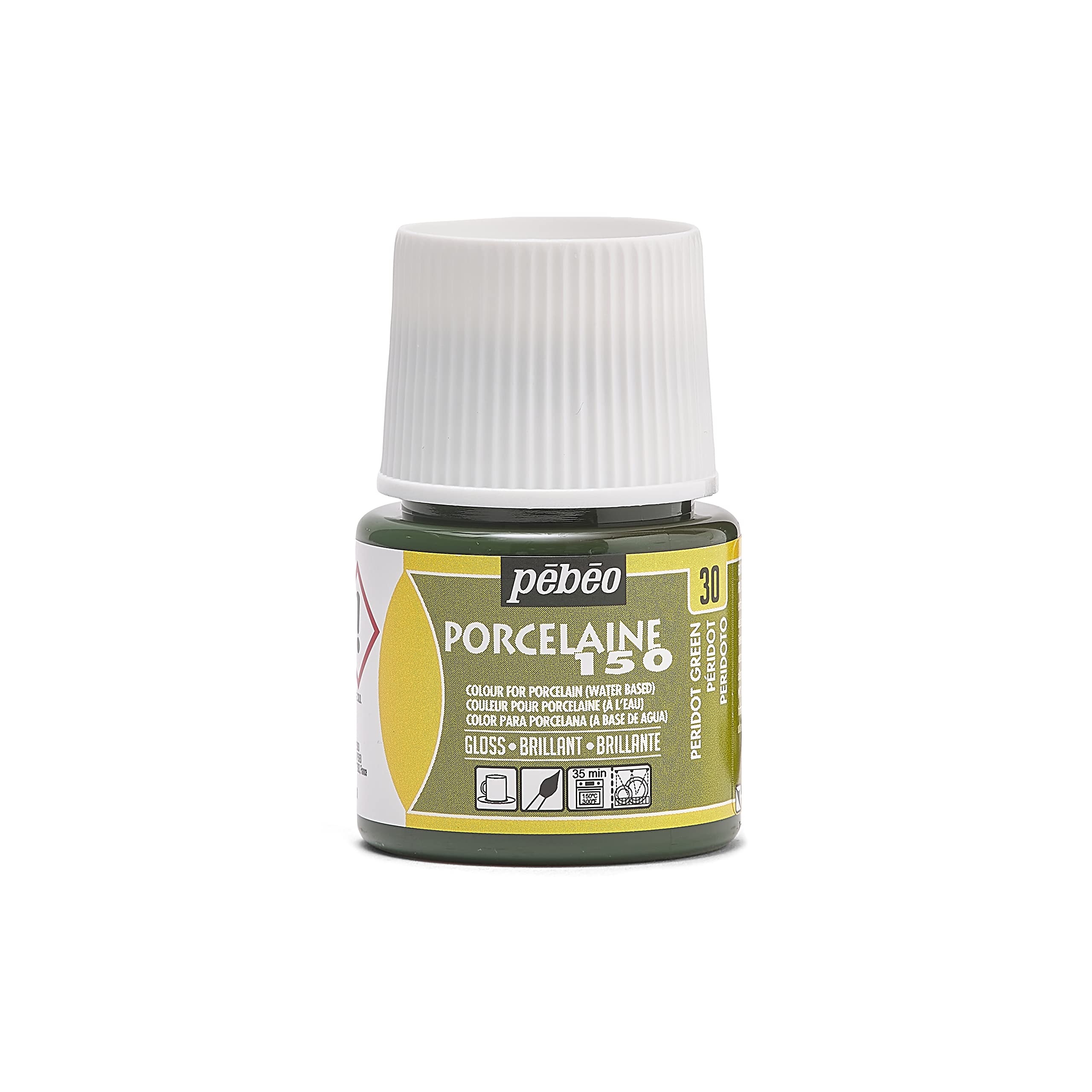 Pebeo 45ml Pebeo Porcelaine 150 China Paint 45-Milliliter Bottle, Peridot Green,Peridot Green