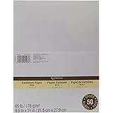 Cardstock Paper Value Pack, 8.5" x 11" in White by Recollections