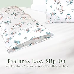 Elegant Comfort Ultra Soft Set of 2 Floral Print