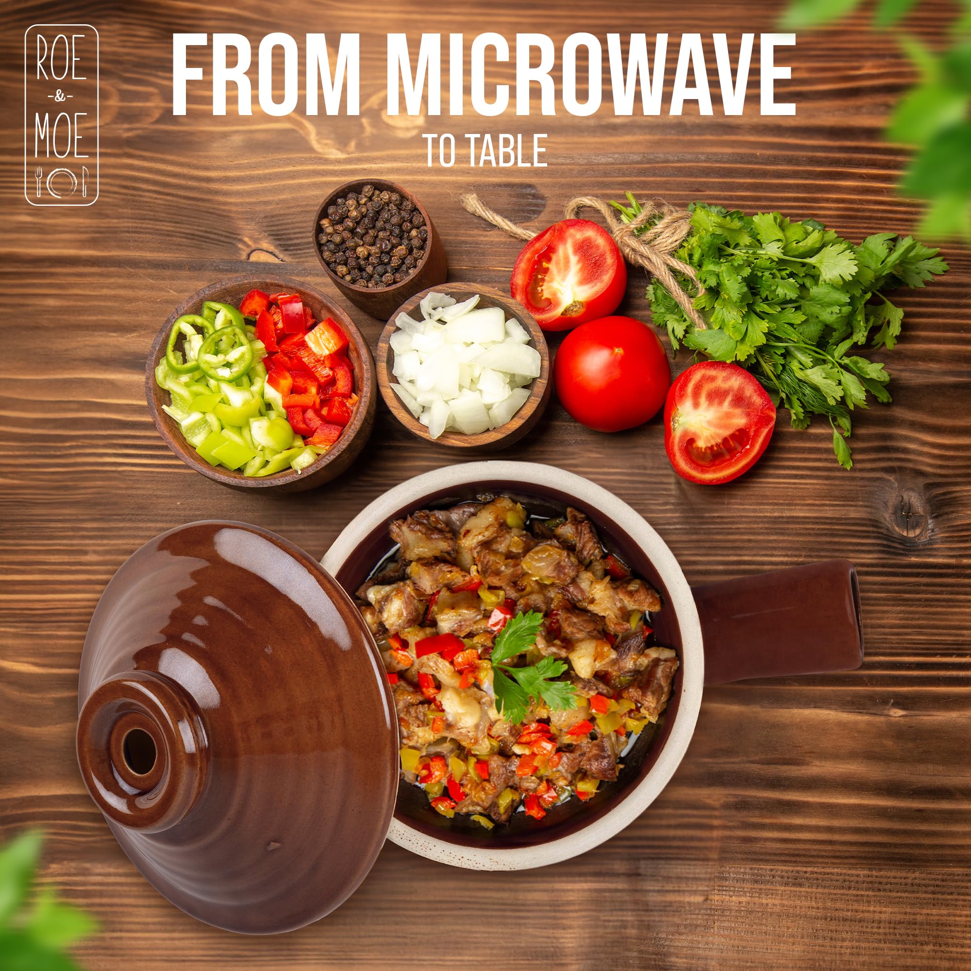 Egg Cooker - Non-Stick, Ceramic Microwave Egg Poacher with Dome Chimney Lid and Hollow Handle - Reimagine Breakfast with Picture-Perfect Eggs and Delicious Soups with Our Microwave Steamer