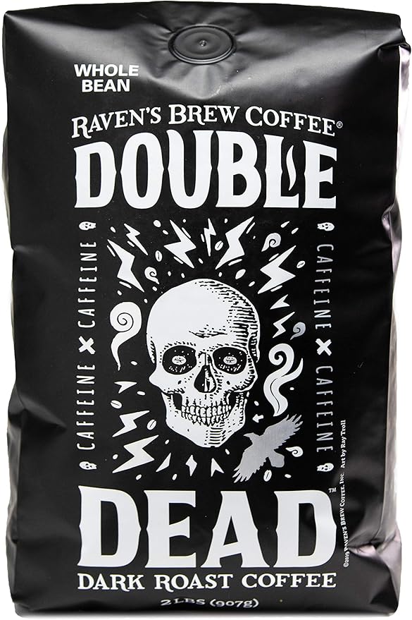 Raven’s Brew Coffee Whole Bean Double Dead Dark Roast Naturally
