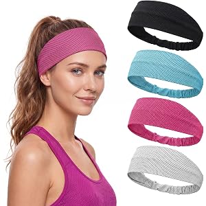 Cooling Headbands for Women, Instant Cooling Dual-Layer Non-Slip Sweatbands, Moisture Wicking for Women Running Fitness Yoga