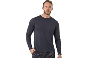 MERINO.TECH Merino Wool Base Layer Mens - 100% Merino Wool Shirts for Men Thermal Underwear Long Sleeve T-Shirt for Hiking Hunting