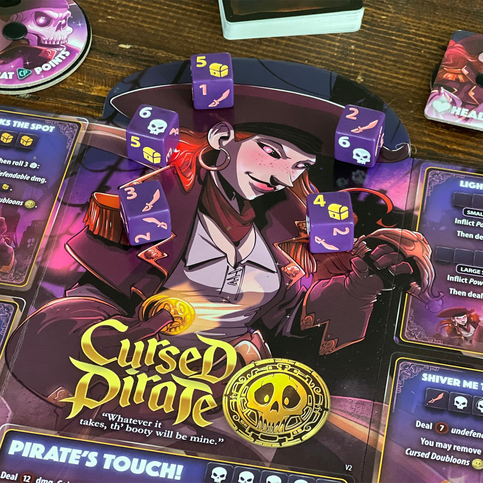 Dice Throne - Two Hero Box - Cursed Pirate v Artificer - Fast Playing Collectible Tabletop Game