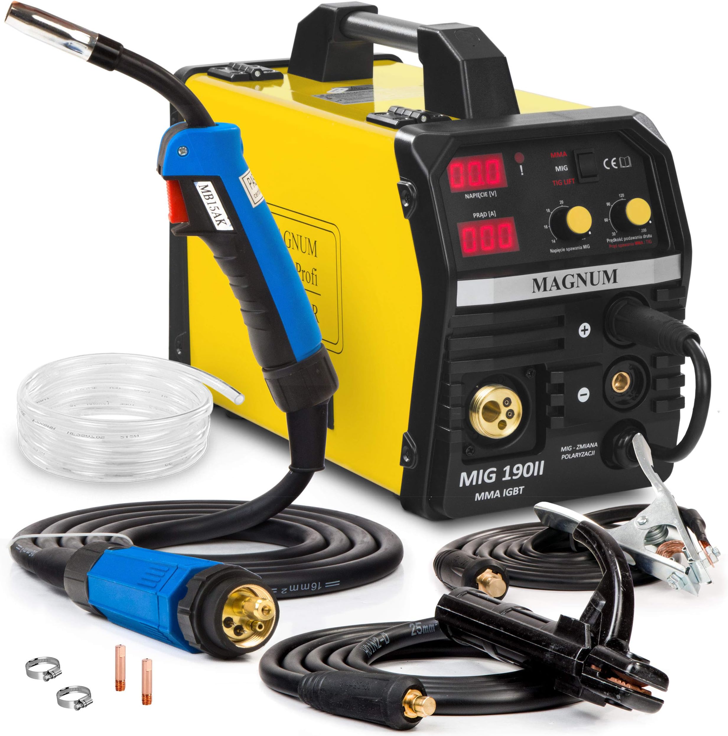 Welder Welding Machine Portable Inverter 200A Arc MIG TIG MMA Magnum MIG 190