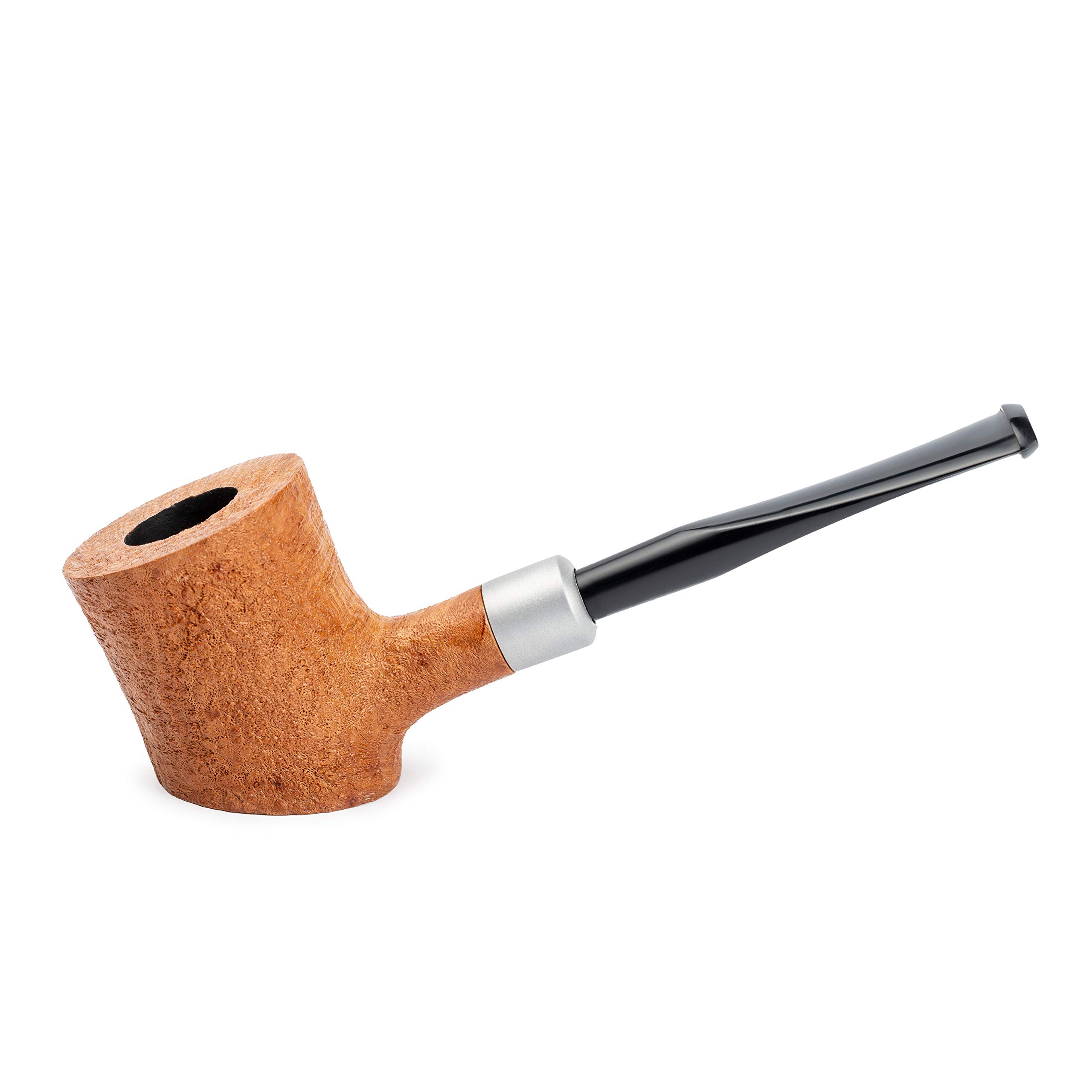 Dr. Watson - Tobacco Pipe, classic Poker shape, Handcrafted from Briar Root (Gold)