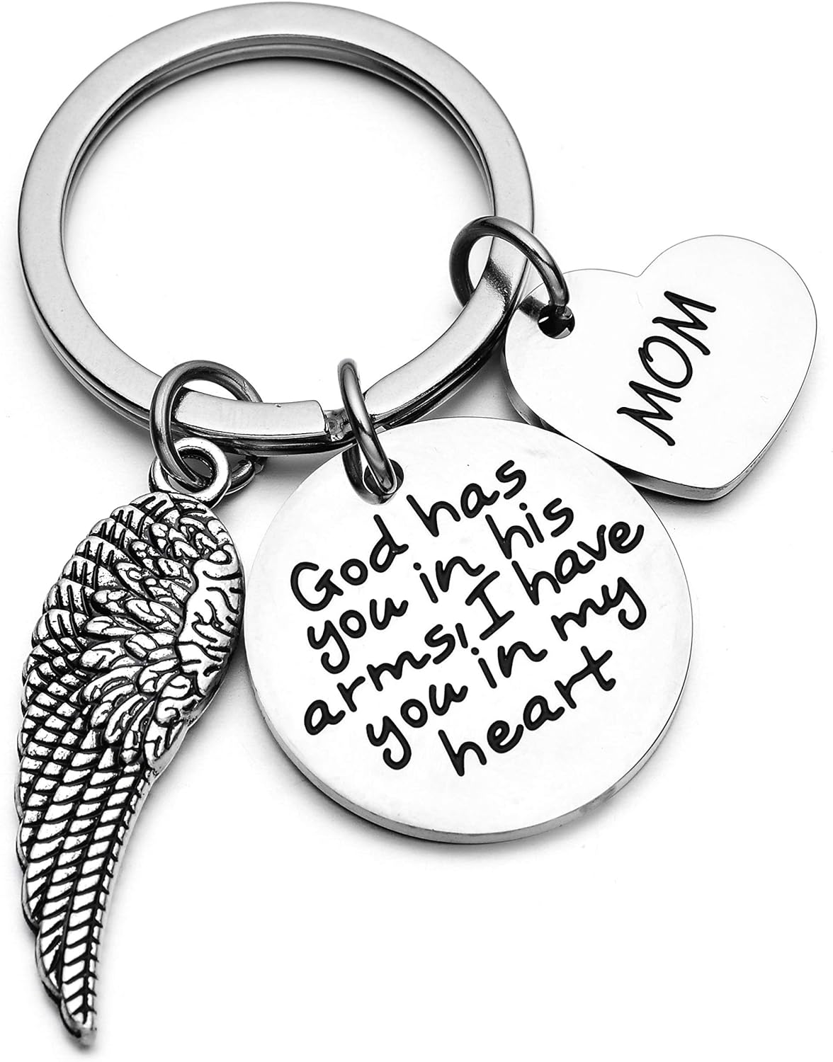 in Memorial of Mother Keychain Mother Memorial Jewelry Gift Mom Memorial Gift Loss