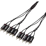 AmazonBasics RCA Component Video Cable with Audio - 6 Feet