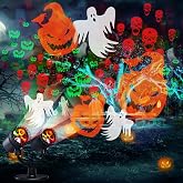 Halloween Lights Projector, Halloween Decorations Lighting Projector, with Timer Led Pumpkin Ghost Demon Light, for Holiday Party Garden Patio Yard Outdoor Indoor Landscape Decor