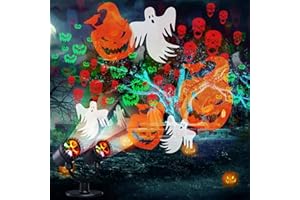 LYHOPE Halloween Lights Projector, Halloween Decorations Lighting Projector, with Timer Led Pumpkin Ghost Demon Light, for Holiday Party Garden Patio Yard Outdoor Indoor Landscape Decor