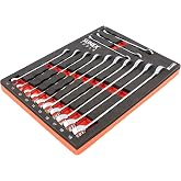 Sunex 9911M 13 Pc. V-Groove Metric Wrench Set in EVA Foam 7mm-19mm