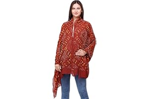 Exotic India Dupatta from Jodhpur with Tie-dye Print