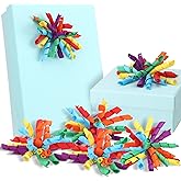 Wavwavw 12 Pcs Rainbow Curly Bows Colorful Bows for Gift Wrapping Self-Adhesive Gift Bow for Presents Wine Bottle Ribbon for Birthday Wedding Bridal Shower Holiday Party Favors