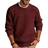 PJ PAUL JONES Mens Sweater Crewneck Knit Sweaters Casual Textured Pullover Sweater