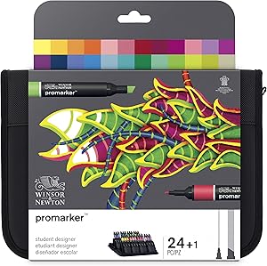 Winsor & Newton Promarker, Set of 24, Student Designer