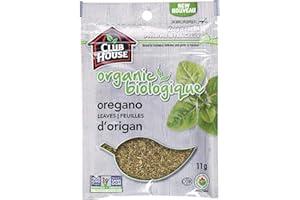 Club House, Quality Natural Herbs & Spices, Organic Oregano Leaves, 11g