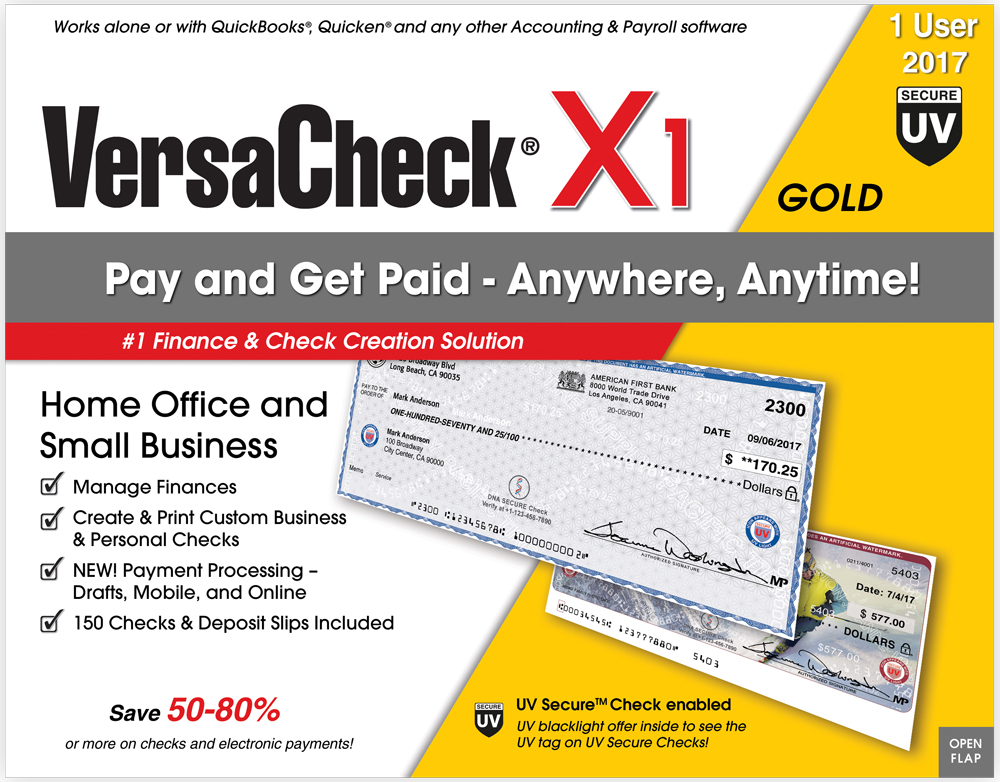 VersaCheck X1 Gold UV Secure 2017