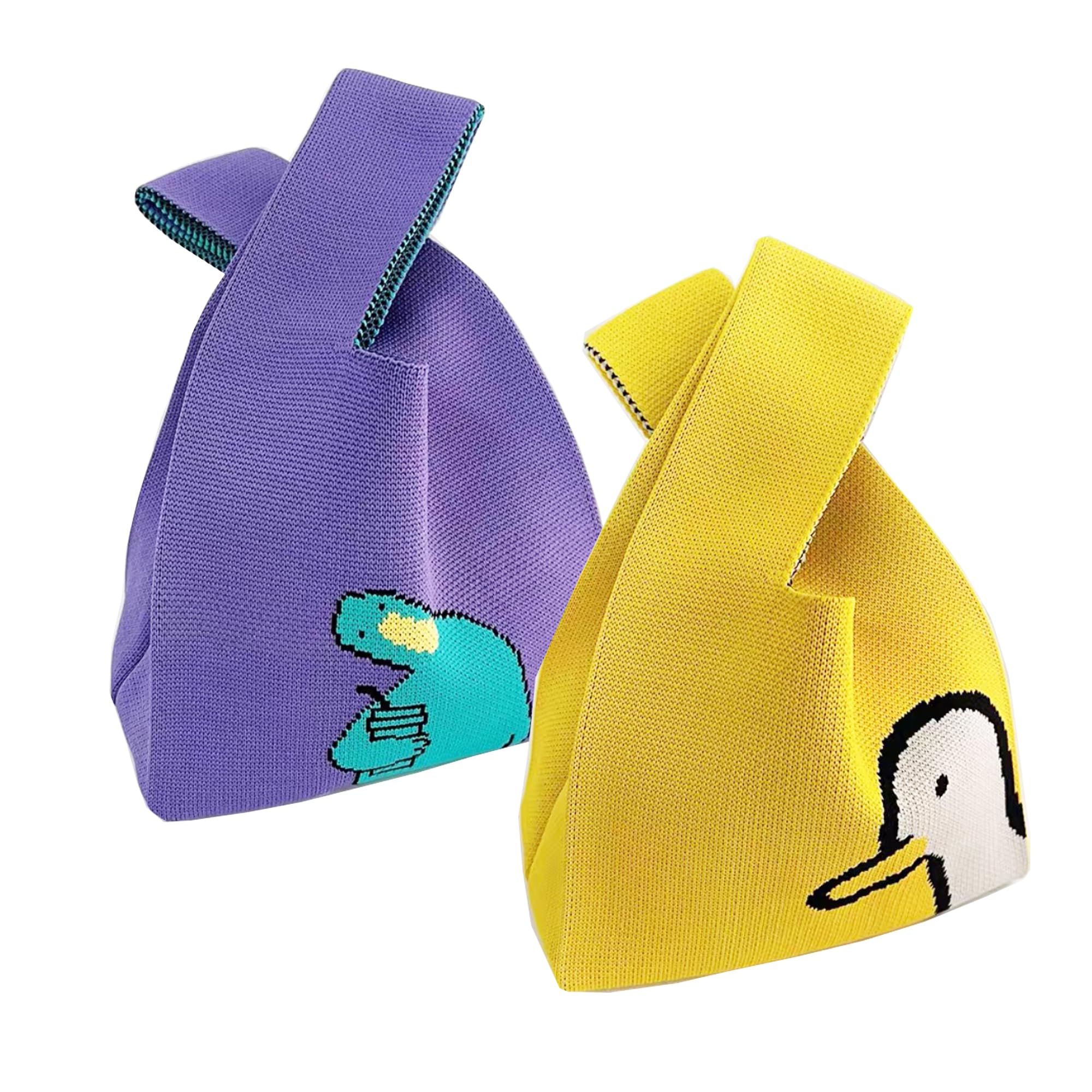 Photo 1 of Wristlet Tote Knot bags for women Mini Tote bag Women's Wristlet Handbags 2 Pieces Women's Pocket Handbags