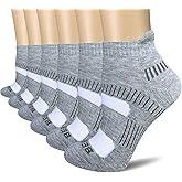 BERING Women's Athletic Running Cushioned Ankle Socks (6 Pairs)