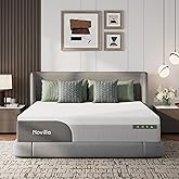 Novilla Bliss Cooling King Mattress, 12 Inch Gel-Infused Memory Foam Mattress King Size in a Box with Cool-Touch Nylon Cover, Pressure Relief & Body Support with CertiPUR-US Certified Foam