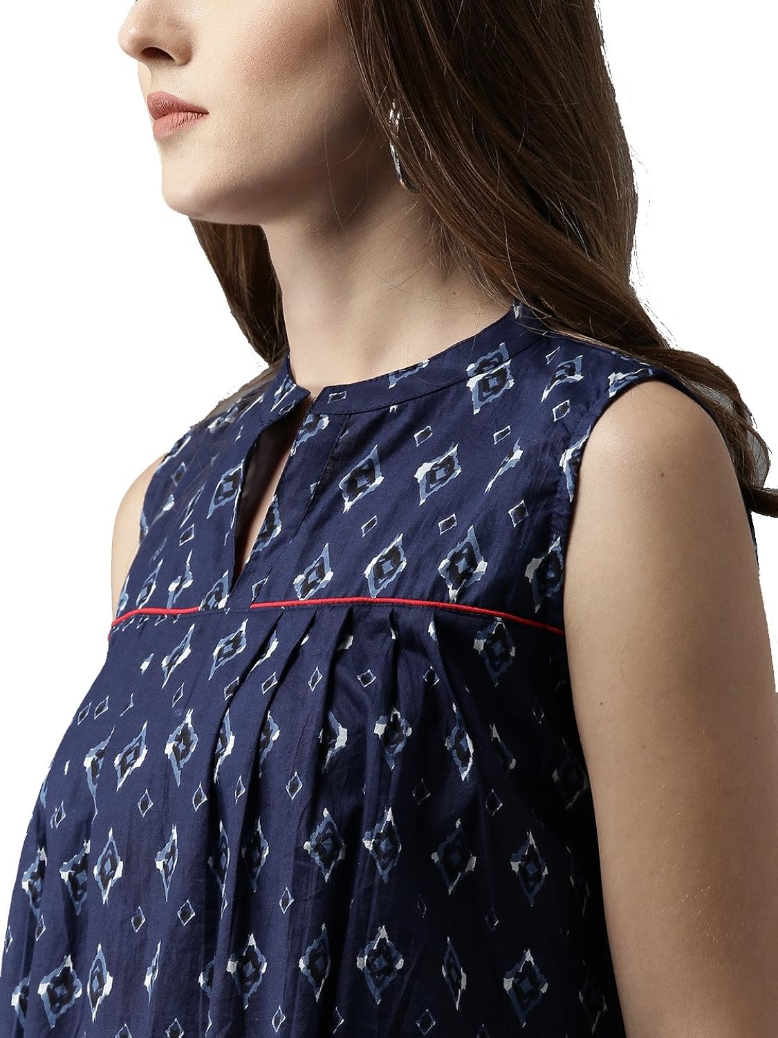 amayra women's cotton a-line printed top (tcktop6, blue, small)