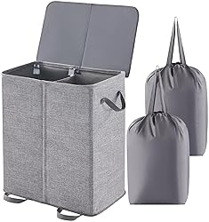 Lifewit Double Laundry Hamper with Lid and