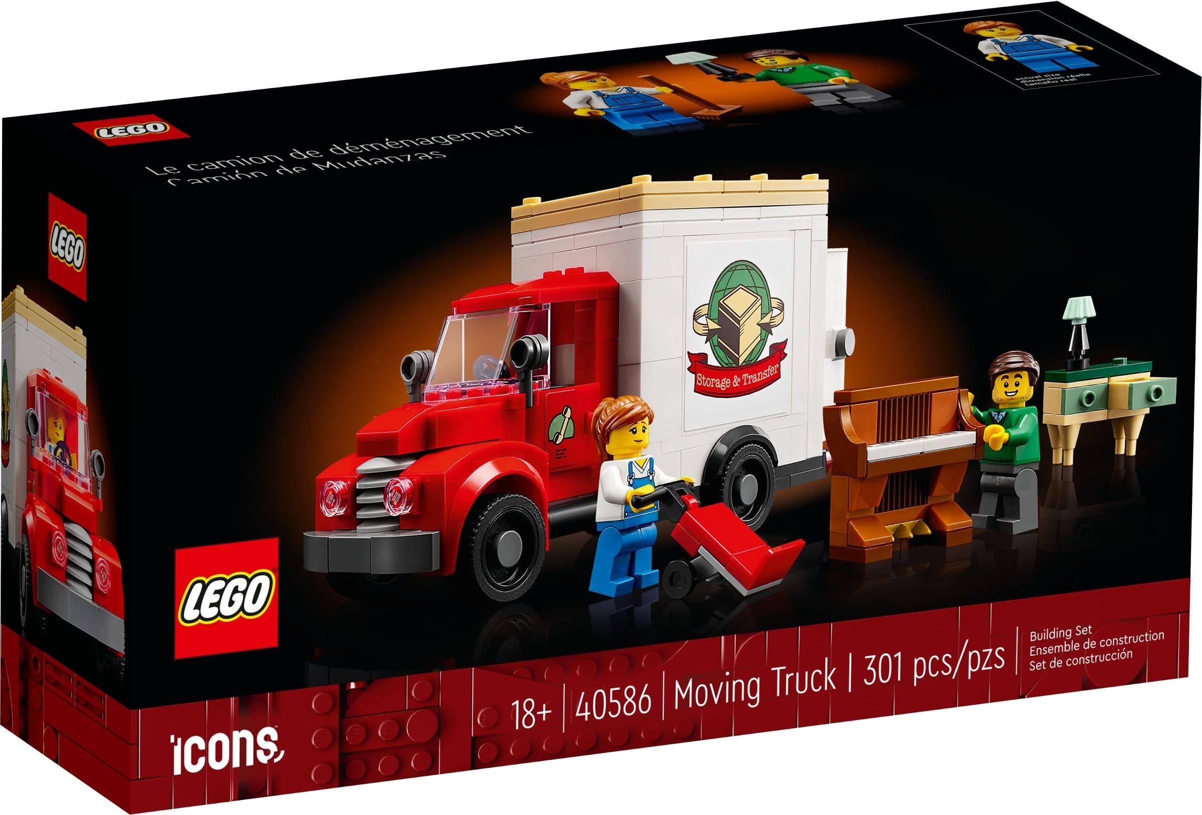 LEGO Creator Moving Truck Promo Set 40586, Red-white, Small