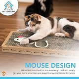SOL Cat Scratching Board 37x12cm 2pk Reversible Cardboard Feline Toy view 6
