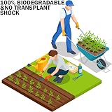 Keplin 96 Pack Biodegradable Seed Pots 5x6cm Compostable Seedling Pots view 7