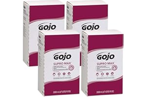 GOJO SUPRO MAX Cherry Hand Cleaner, Cherry Fragrance, 2000 mL Heavy Duty Hand Cleaner Refill PRO TDX 2000 Dispenser (Pack of 4) – 7282-04