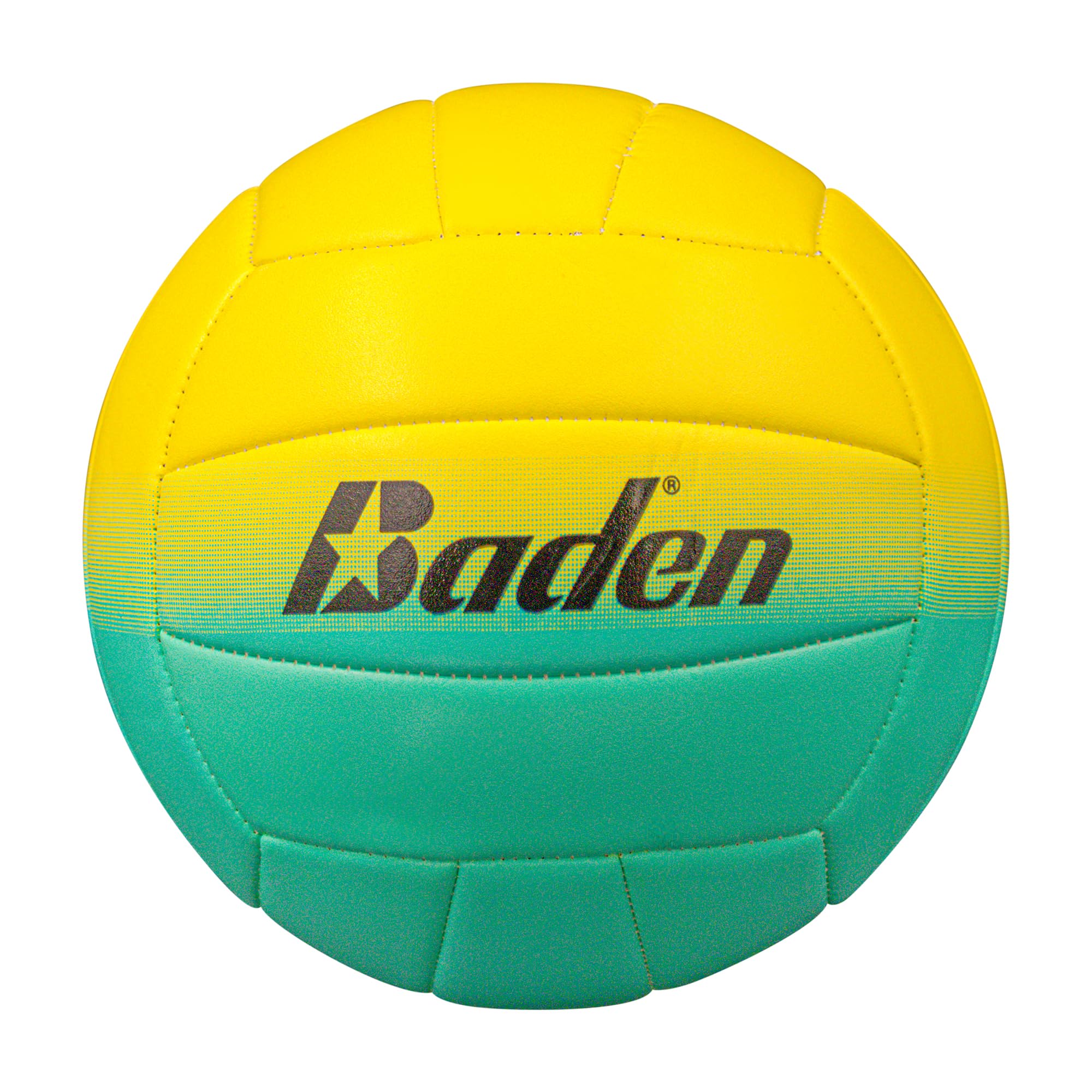 Photo 1 of Baden | Fun Design | Official Size & Weight Indoor & Outdoor Volleyball | Bright & Beachy! Soft Touch Synthetic Leather, Durable Stitching |All Ages & Skill Levels | 2 Tone - Yellow, Blue