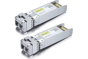 10GBase-SR SFP+ Transceiver, 10G 850nm MMF, up to 300 Meters, Compatible with Cisco SFP-10G-SR, Meraki MA-SFP-10GB-SR, Ubiqui