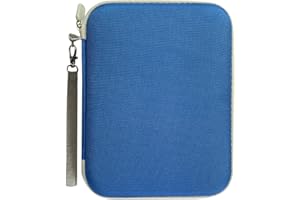 SHENJILL Card Case Compatible for Yoto Card Case Holder 80 Pockets Card Folder Card Binder with Zipper fit 2.3 * 3.4 inch Mini Audiobook Cards (Blue)