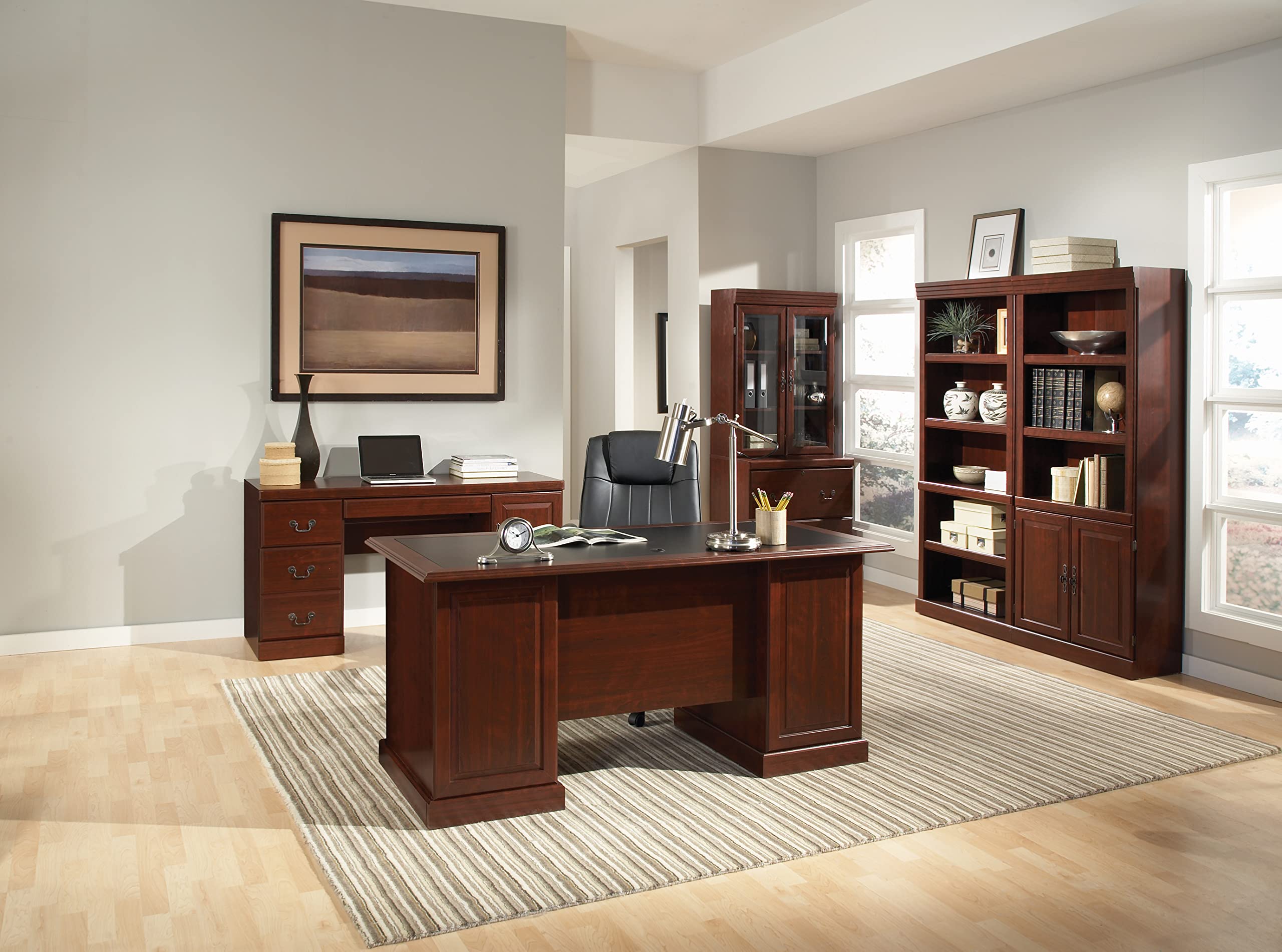 Sauder Heritage Hill Library with Doors/Book Shelf, L 29.80" x W 12.