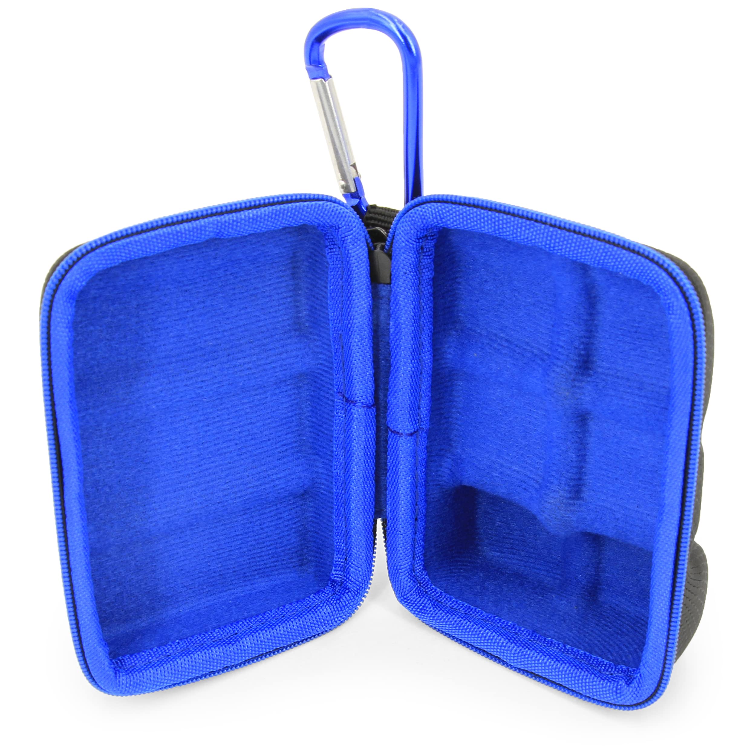 CASEMATIX Asthma Inhaler Holder Case Fits Two Standard Rescue Inhalers With Lanyard and Clip On Keychain Carabiner, Includes Asthma Case Only