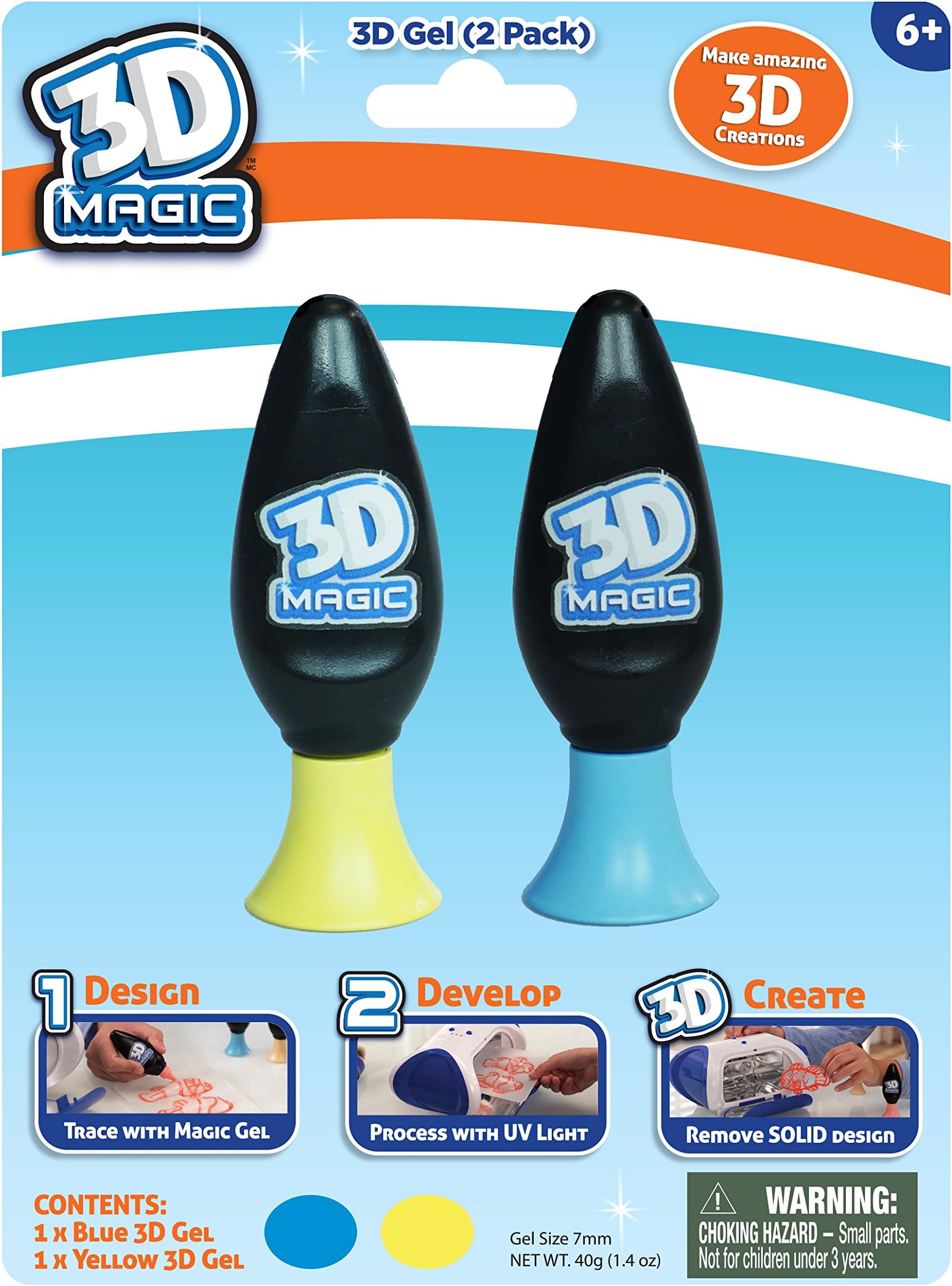 3D Magic Maker 2 Gel Refill - Colour Assorted