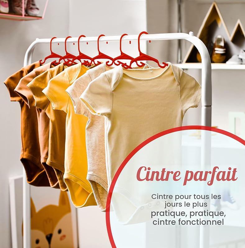 40 Paquets, cintres Enfants, Multicolore