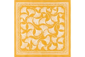 GT BANDANA 22"x22" Plant Cotton Bandana Multi-Purpose Headbands (Yellow)