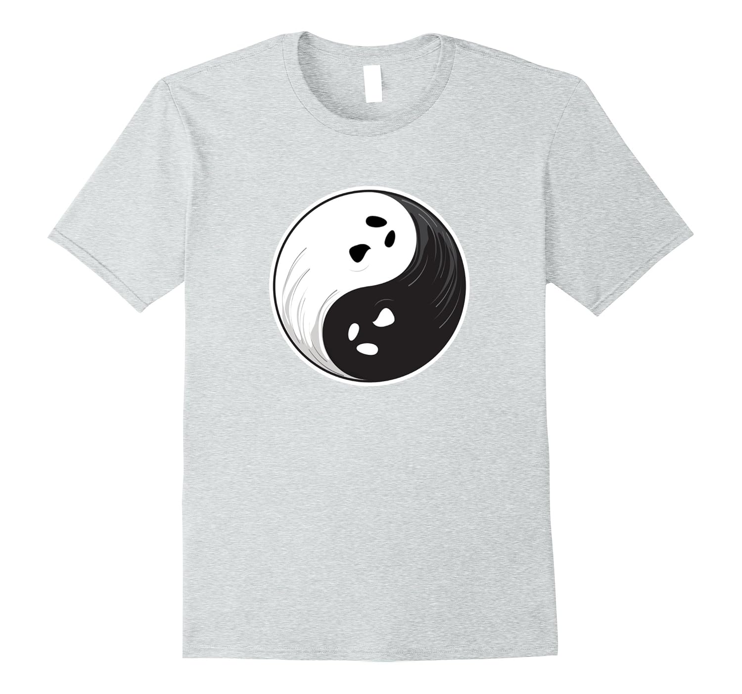 Halloween Ghosts Yin Yang T-Shirt- TPT