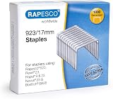 Rapesco 1240 923/17mm Galvanised Heavy Duty Staples Pack of 1000