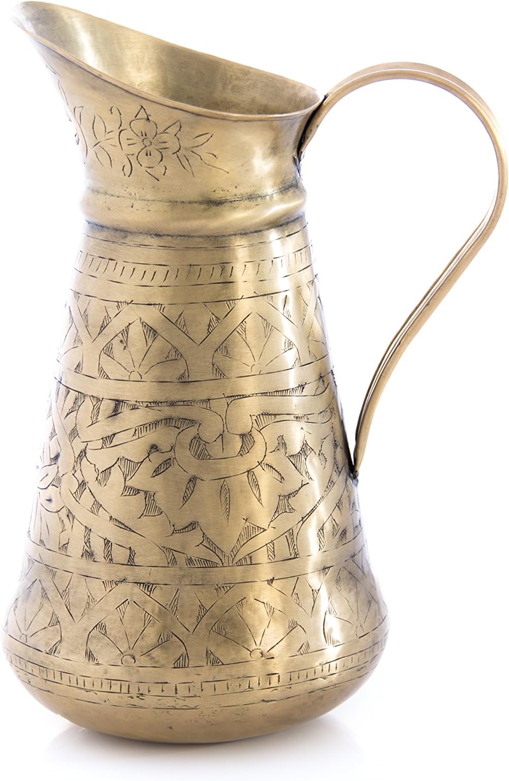 Shiraleah Home Brass Jug Vase