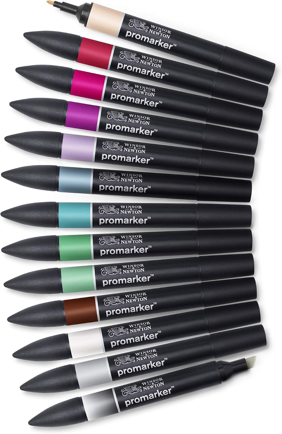 Winsor & Newton, Promarker, Manga Chibi, Set of 12+1 Blender, Alcohol Based Dual Tip Markers, 13 count (Pack of 1) - Image 3