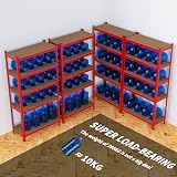 Royalswill 5-Tier Metal Storage Shelves Heavy Duty Boltless Rack 875KG Capacity view 7