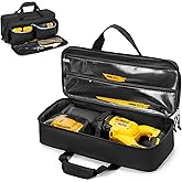 Rexmica Carrying Case Fit for DEWALT 20V/60V Max Cordless Reciprocating Saw | Storage Bag with Multiple Pockets Fits for Dewalt DCS380B/ DCS382B/ DCS389B/ DCS380P1 Reciprocating Saw and Accessories