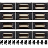 SUNVIE LED Low Voltage Step Lights 3000k Step Light Outdoor 5W Low Voltage Deck Lights with Horizontal Louver Faceplate Deck 