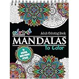 Mandala Coloring Book For Adults With Thick Artist Quality Paper, Hardback Covers, and Spiral Binding by ColorIt